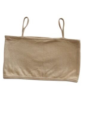 Frankie’s Bikinis Terry tube with straps Top in the color  size large